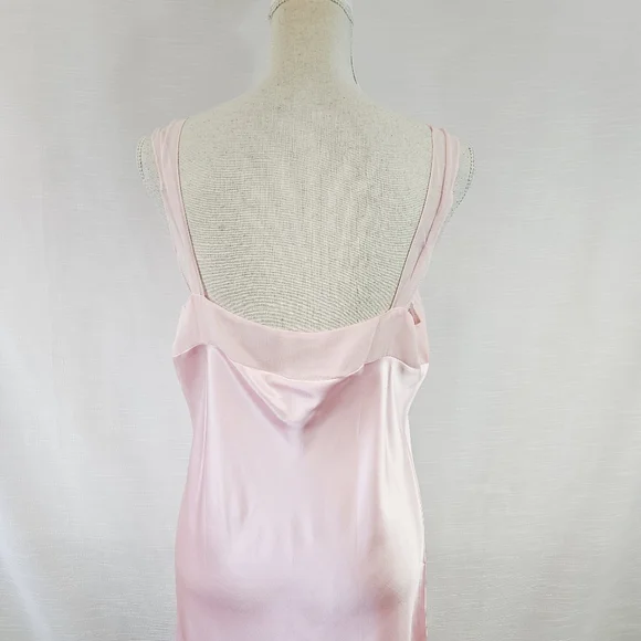 Vintage Nordstrom Lingerie 100% Silk Bow Slip Dress XL - Picture 7 of 9